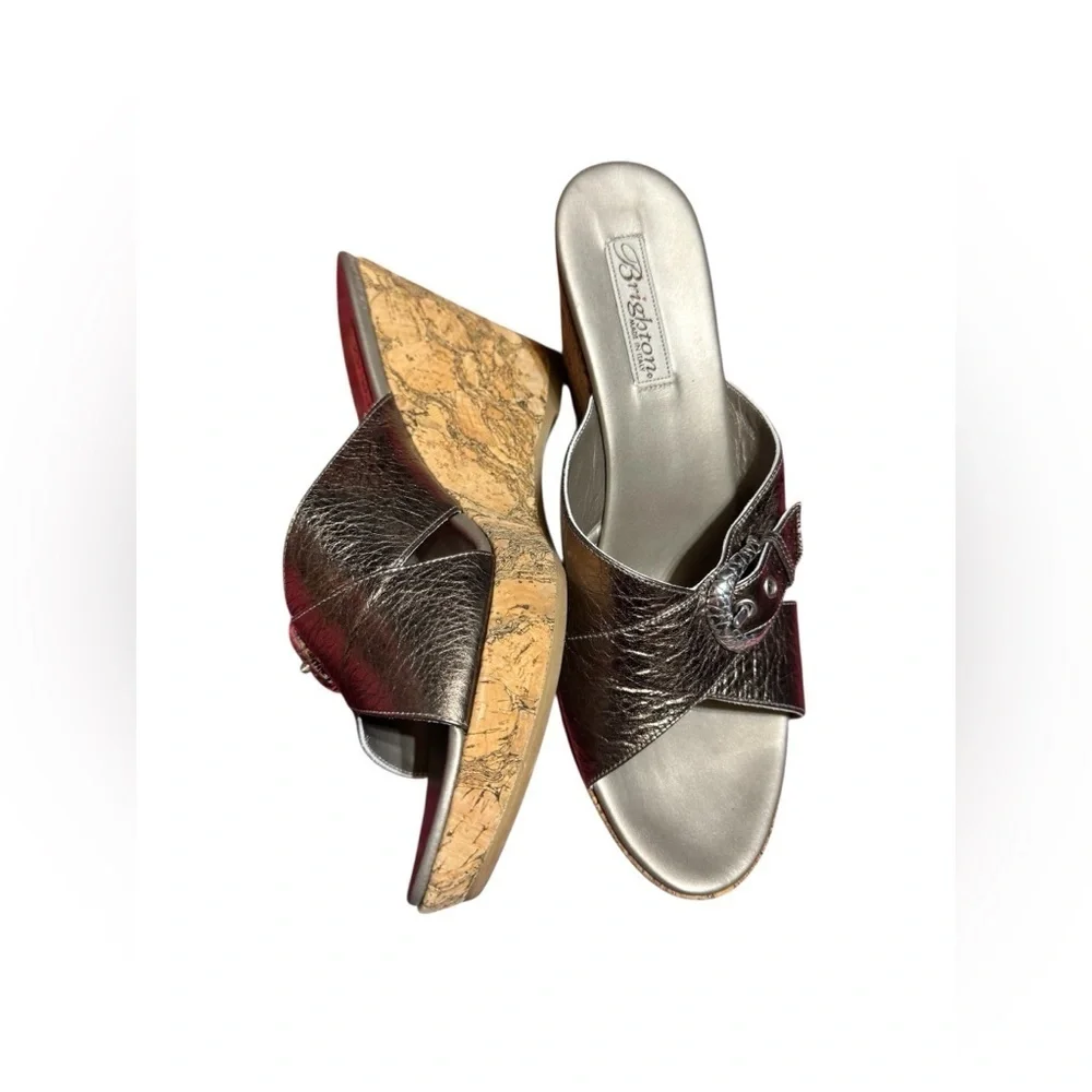 Brighton Women's Bronze Wedge Sandals